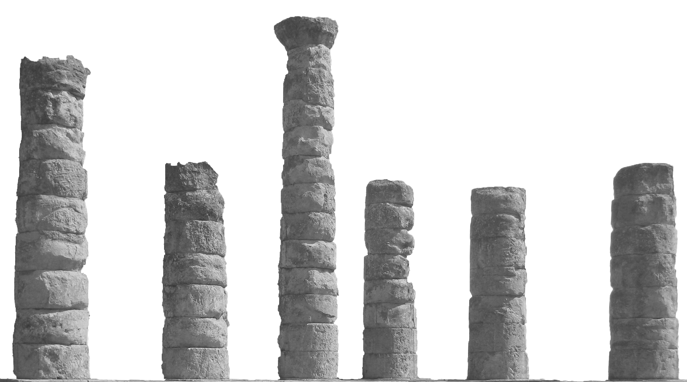 pillars broken